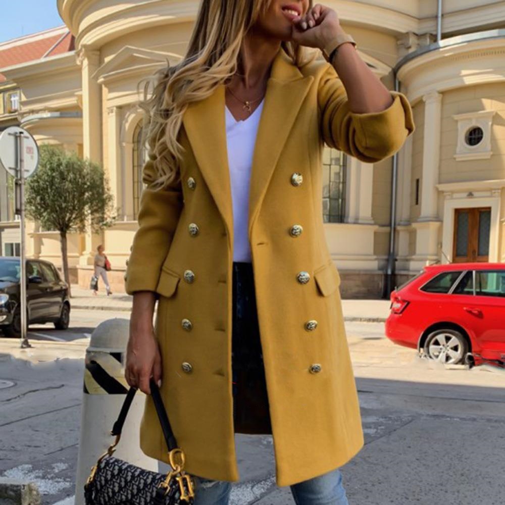Fashion new women's autumn and - Wool Coat Peacoat ulasan dan harga