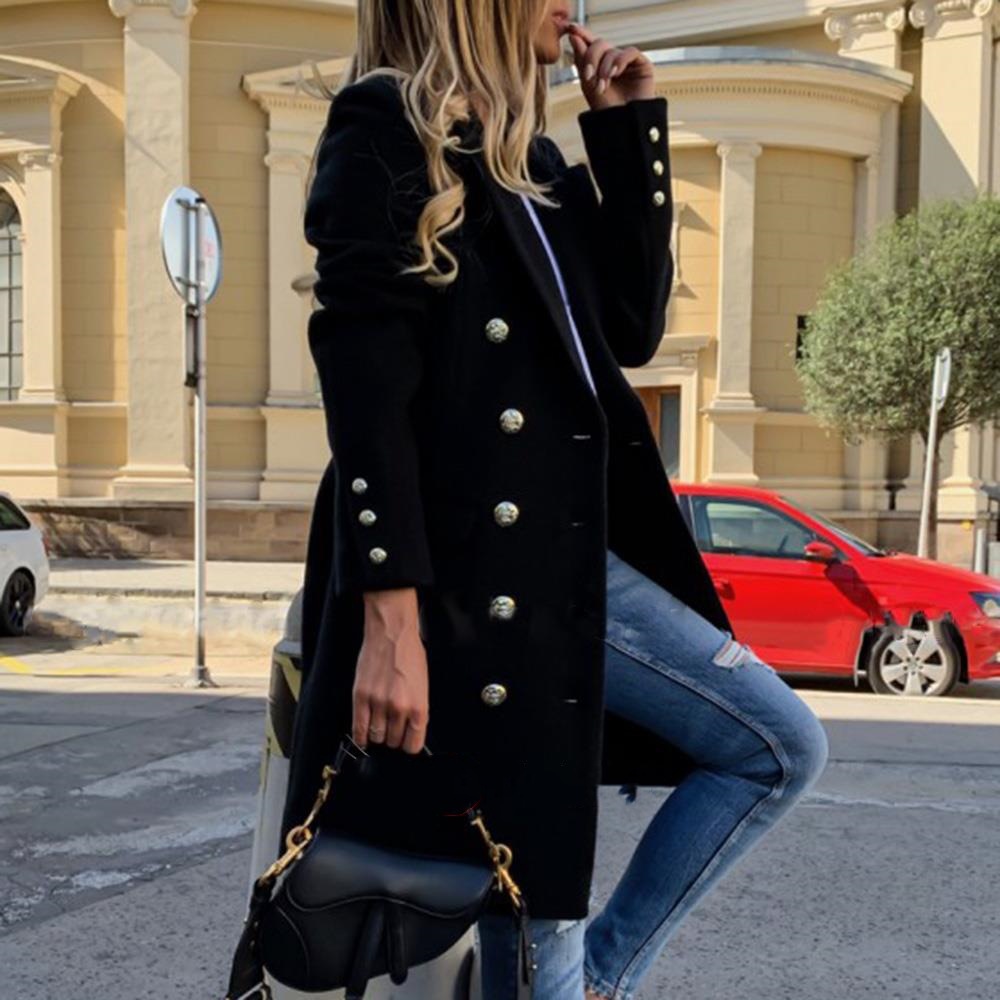 Fashion new women's autumn and - Wool Coat Peacoat ulasan dan harga