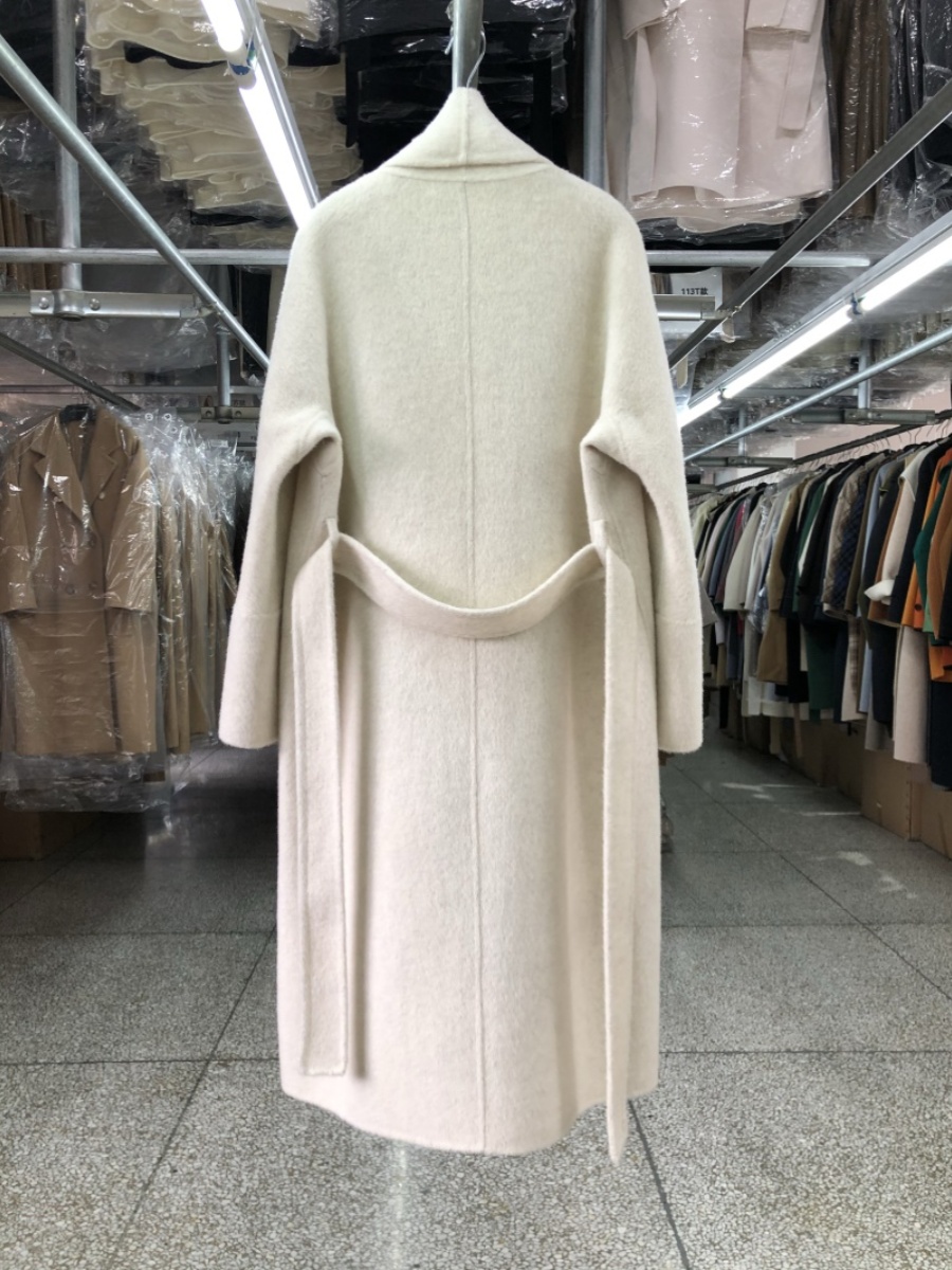 Big Collar Bathrobe Style Doub - Wool Coat Peacoat ulasan dan harga