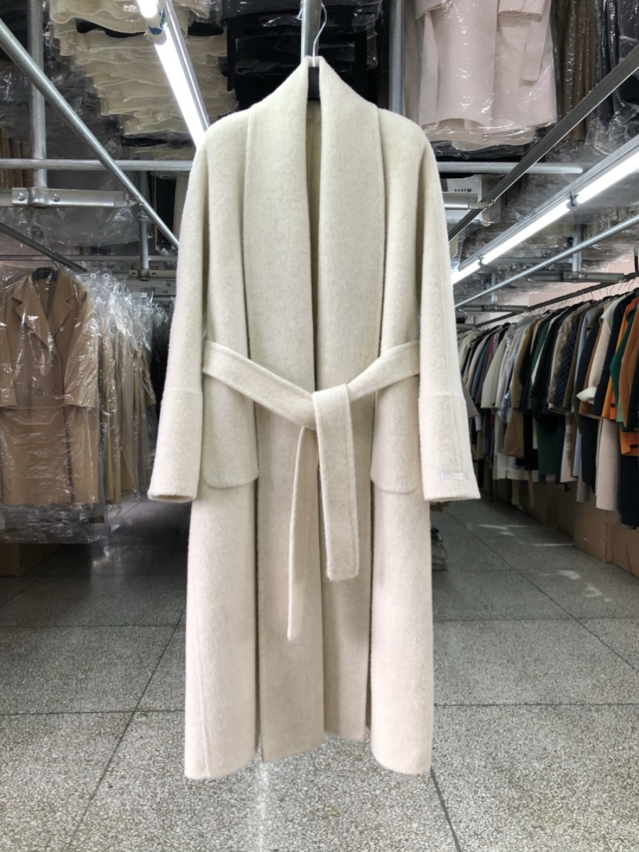 Big Collar Bathrobe Style Doub - Wool Coat Peacoat ulasan dan harga