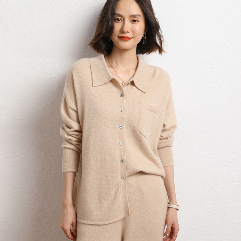 Autumn Women's Cardigan 100% C - Wool Coat Peacoat ulasan dan harga