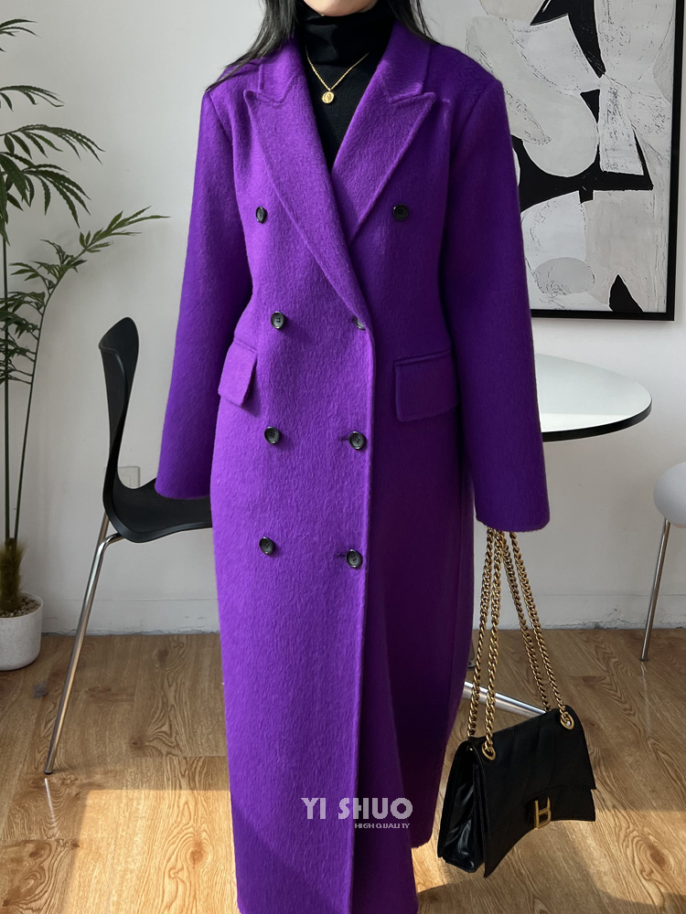 Autumn Winter New Thick Double - Wool Coat Peacoat ulasan dan harga