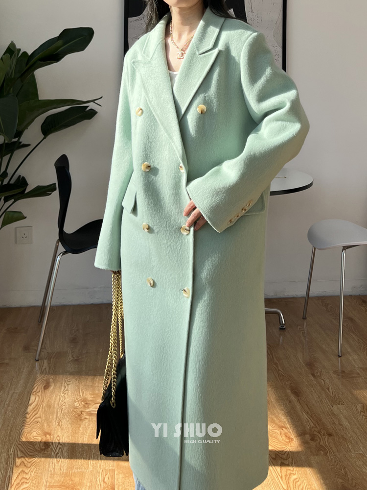 Autumn Winter New Thick Double - Wool Coat Peacoat ulasan dan harga