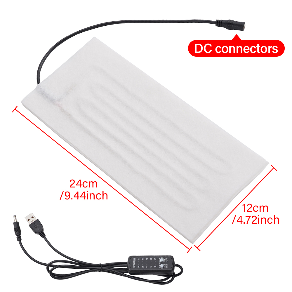 1Pc 120x240 mm USB Heating Pad - Hand Warmer Electric ulasan dan harga