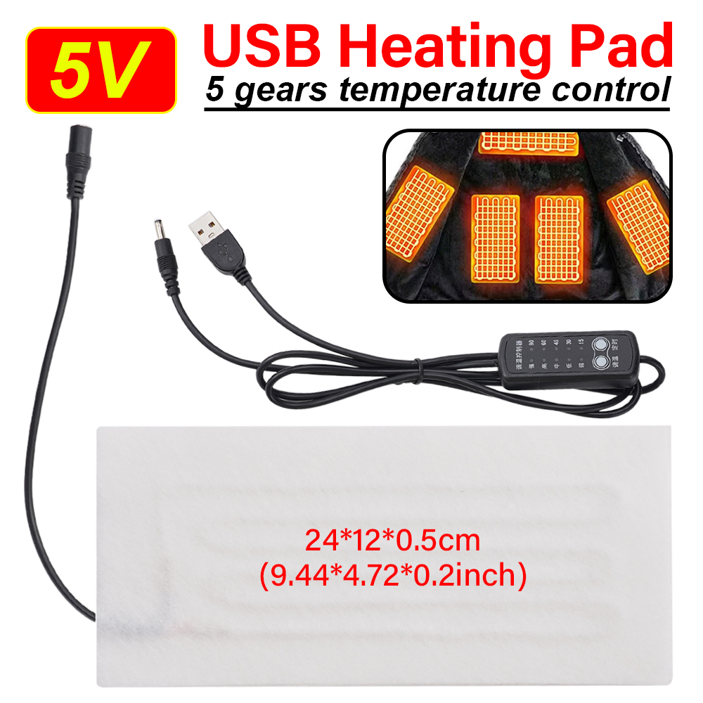1Pc 120x240 mm USB Heating Pad - Hand Warmer Electric ulasan dan harga