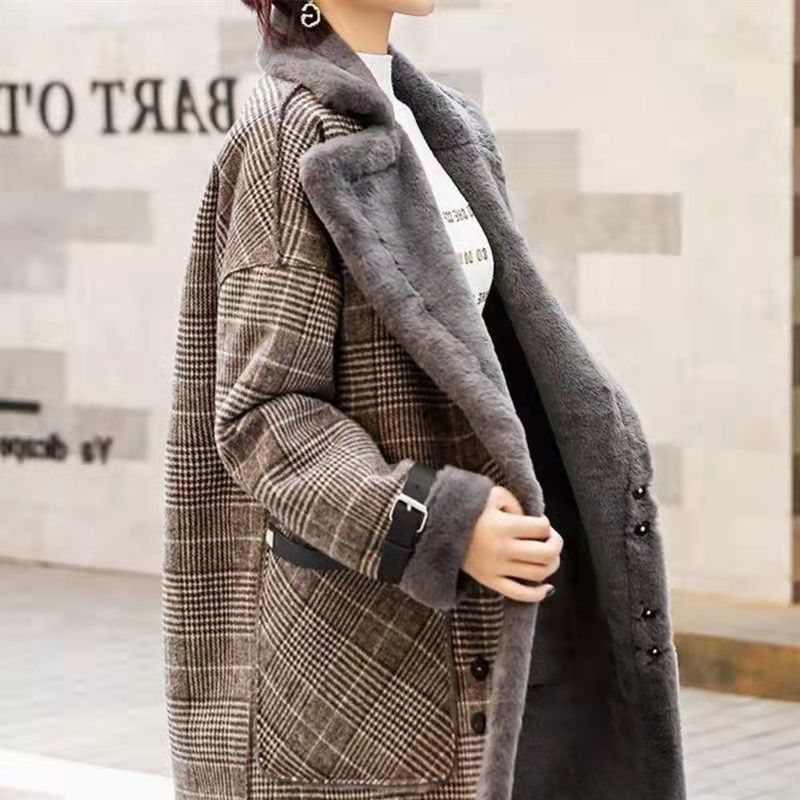 2026 Winter Warm Coat Plush Th - Wool Coat Peacoat ulasan dan harga