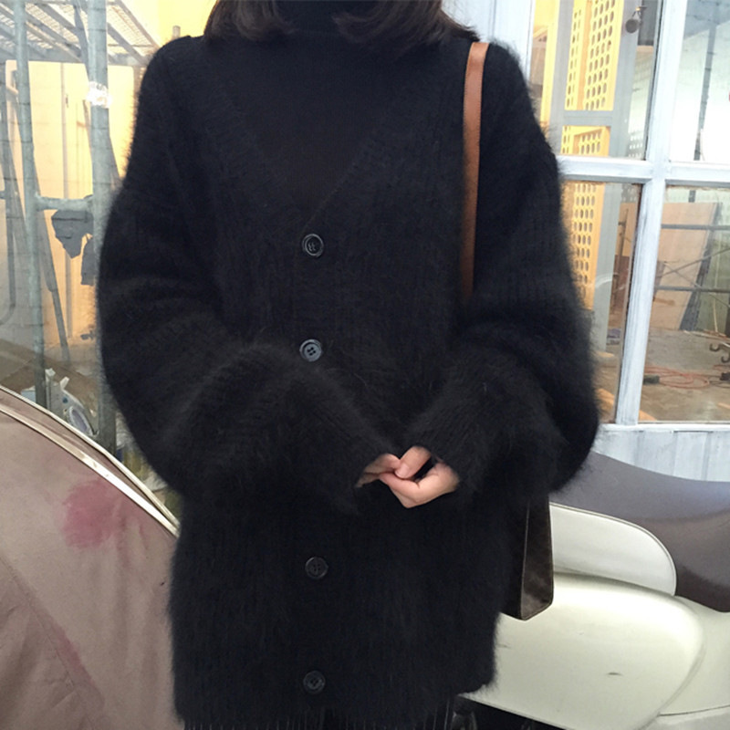Imitation Mink Fleece Sweater  - Wool Coat Peacoat ulasan dan harga