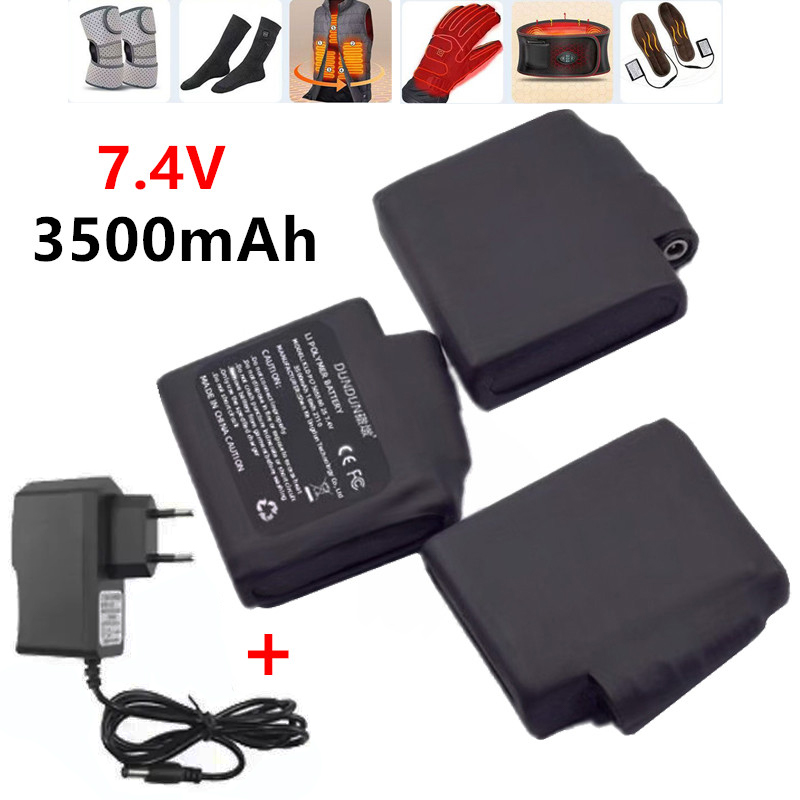 Heated Gloves Battery 7.4V 350 - Heated Vest Battery ulasan dan harga